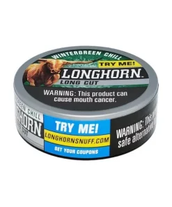 LONGHORN WINTERGREEN CHILL 12OZ LONG CUT