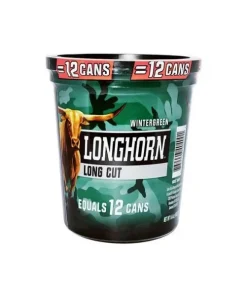 LONGHORN WINTERGREEN TUB 14.4OZ LONG CUT