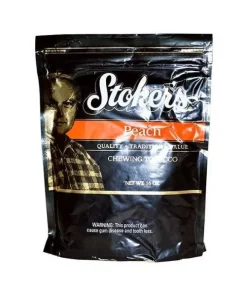 STOKER’S PEACH 16OZ LOOSE LEAF CHEWING TOBACCO