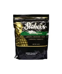 STOKER’S WINTERGREEN 16OZ LOOSE LEAF CHEWING TOBACCO